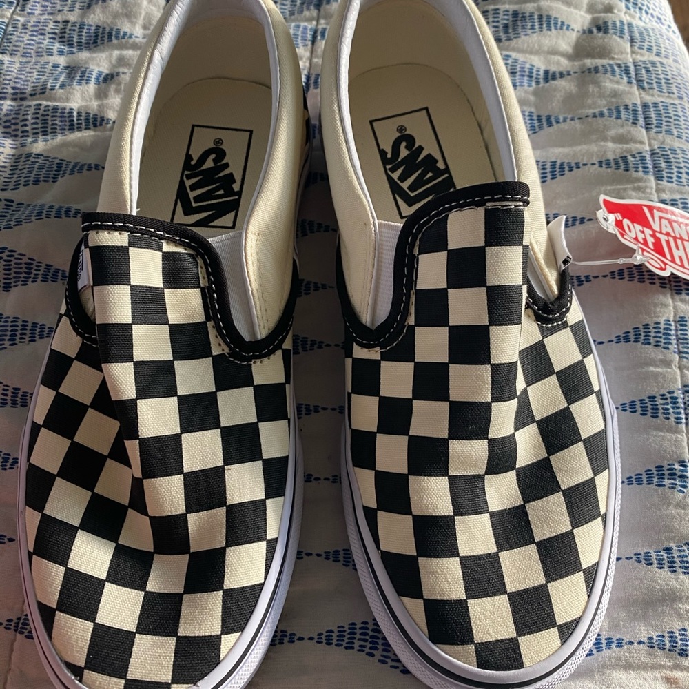 Vans Classic slip on black and white checkerboard